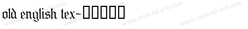old english tex字体转换